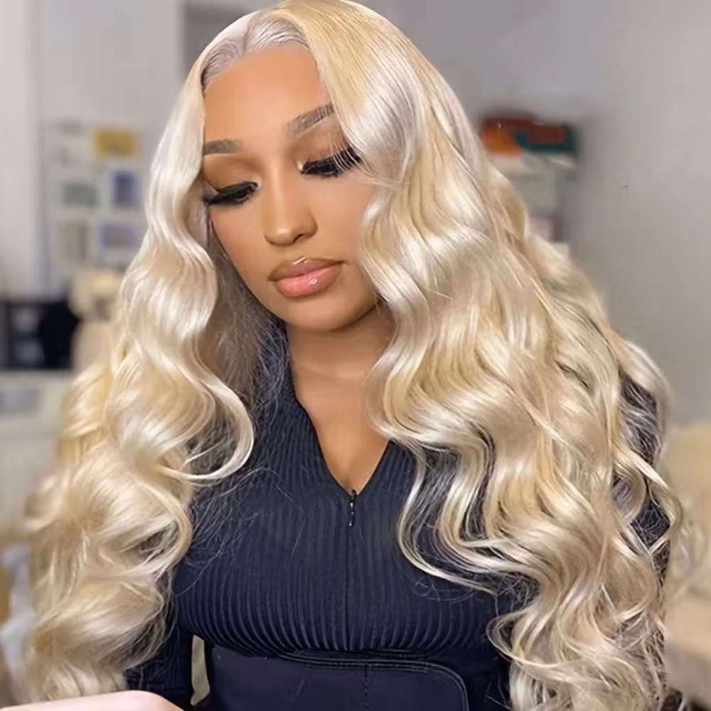 13x4 Human Hair Body Wave HD Lace Frontal Wig with PrePlucked lace and Baby Hair